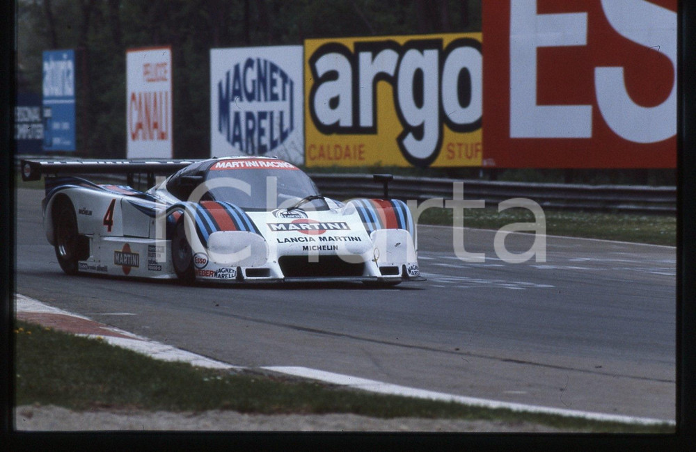 35mm vintage slide* 1985 1000 KM MONZA LANCIA LC2/85 Martini durante gara (8)