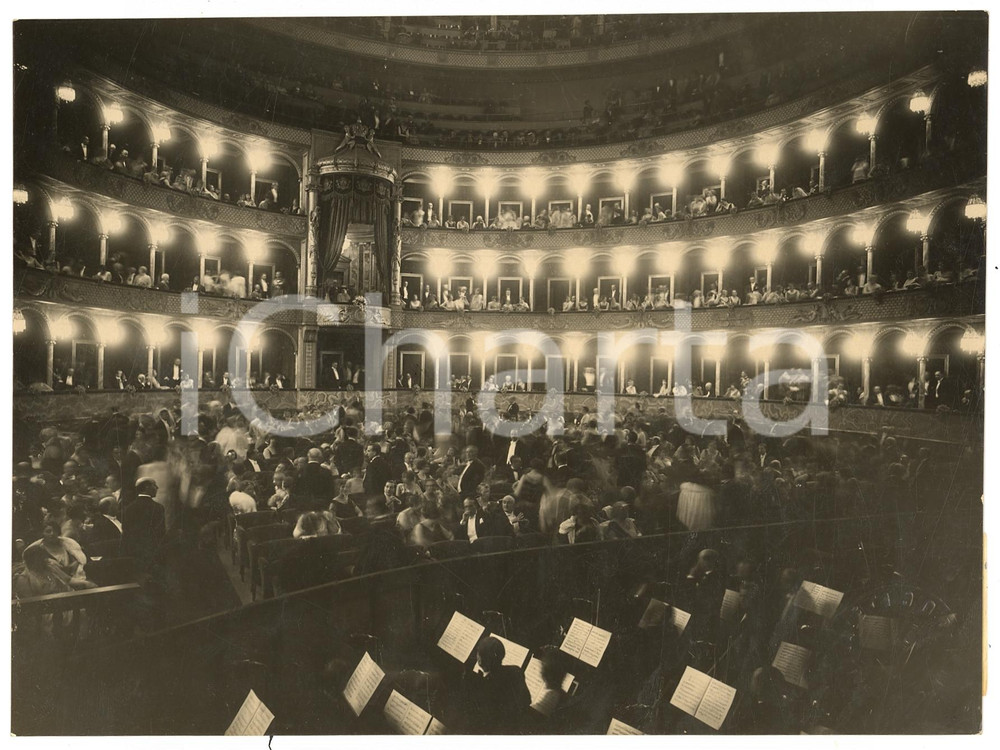 Fotografia d epoca originale 1928 ROMA Sovrani all inaugurazione del Teatro Reale dell Opera  Foto 2 1