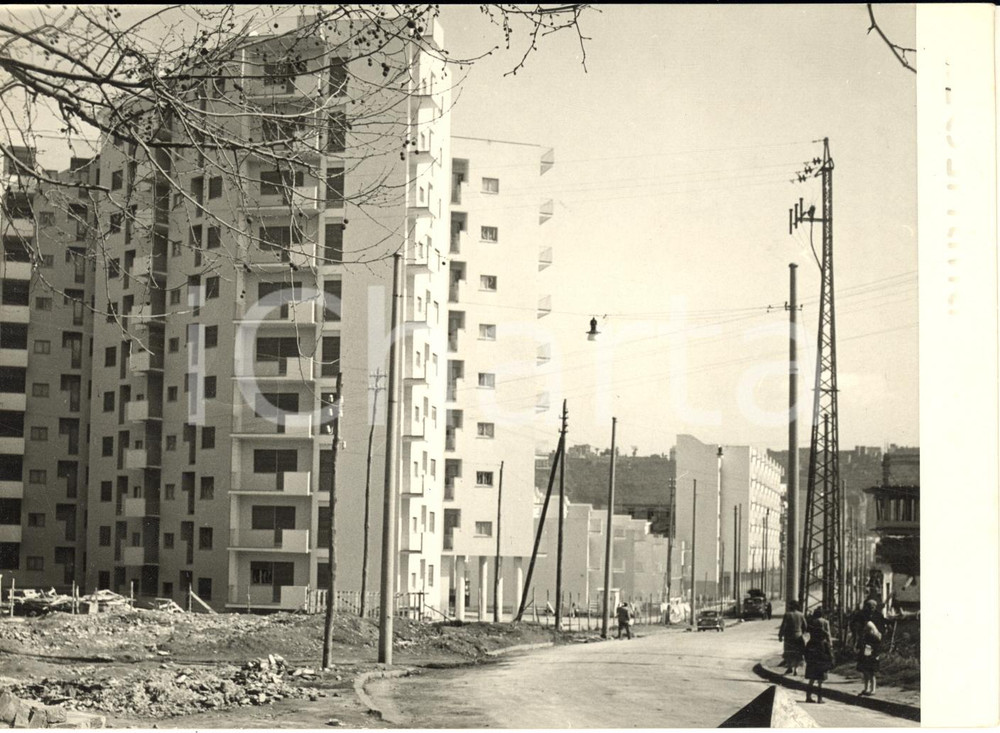 1955 ca NAPOLI FUORIGROTTA Palazzine del VILLAGGIO LAURO in costruzione - Foto
