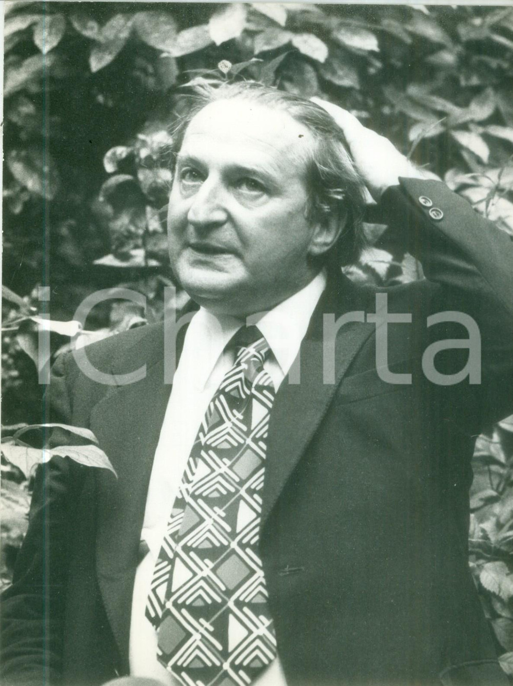 Fotografia d epoca originale 1975 ca PARIS Marcel JULLIAN nuovo direttorre del secondo canale Fotografia 1