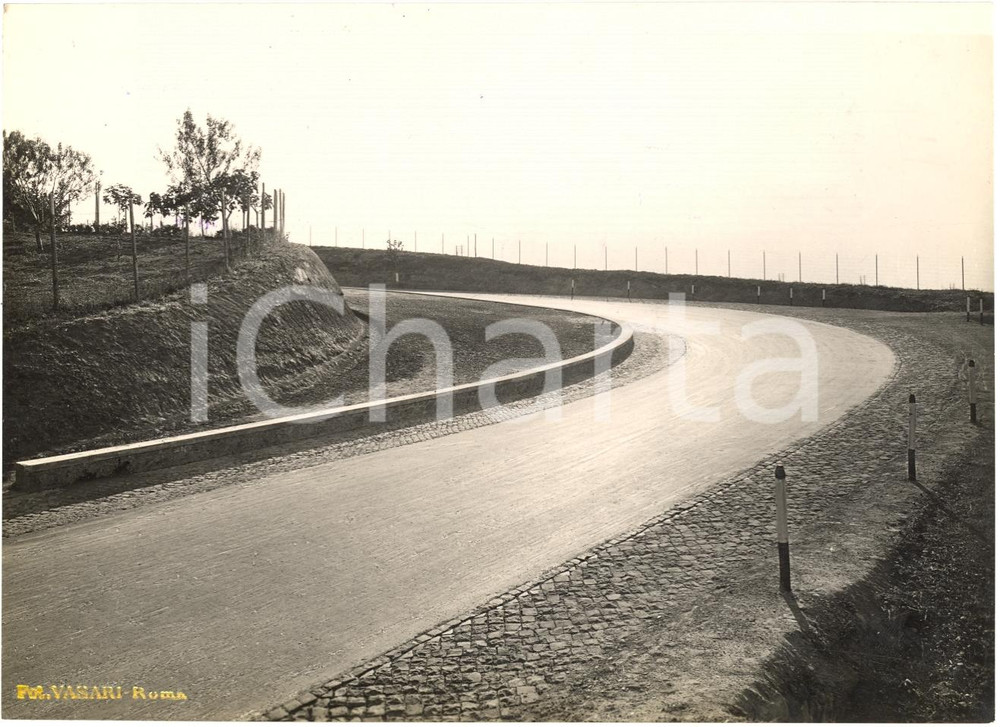 Fotografia d'epoca originale 1935 ROMA La via CASSIA al Belvedere di ACQUATRAVERSA 1