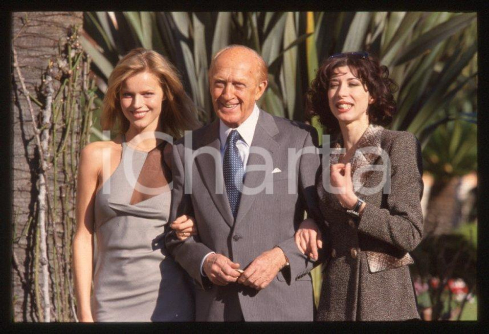 Fotografia d epoca originale 1998 SANREMO HERZIGOVA Raimondo VIANELLO Veronica PIVETTI 35mm vintage slide 28 1