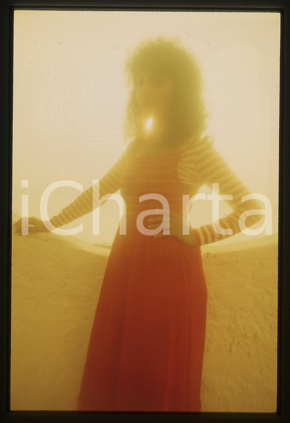 35mm vintage slide* 1970 ca CATANIA (?) Marcella BELLA Ritratto artistico 4