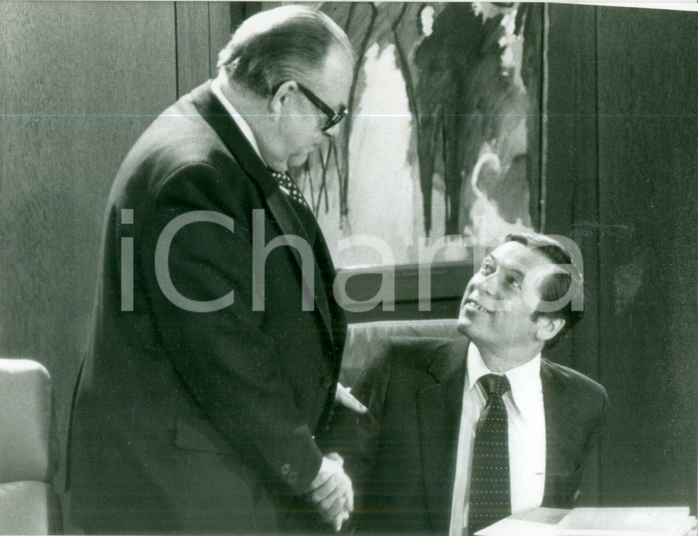 Fotografia d epoca originale 1979 BONN HansJürgen WISCHNEWSKI con Klaus BOLLING Fotografia 1