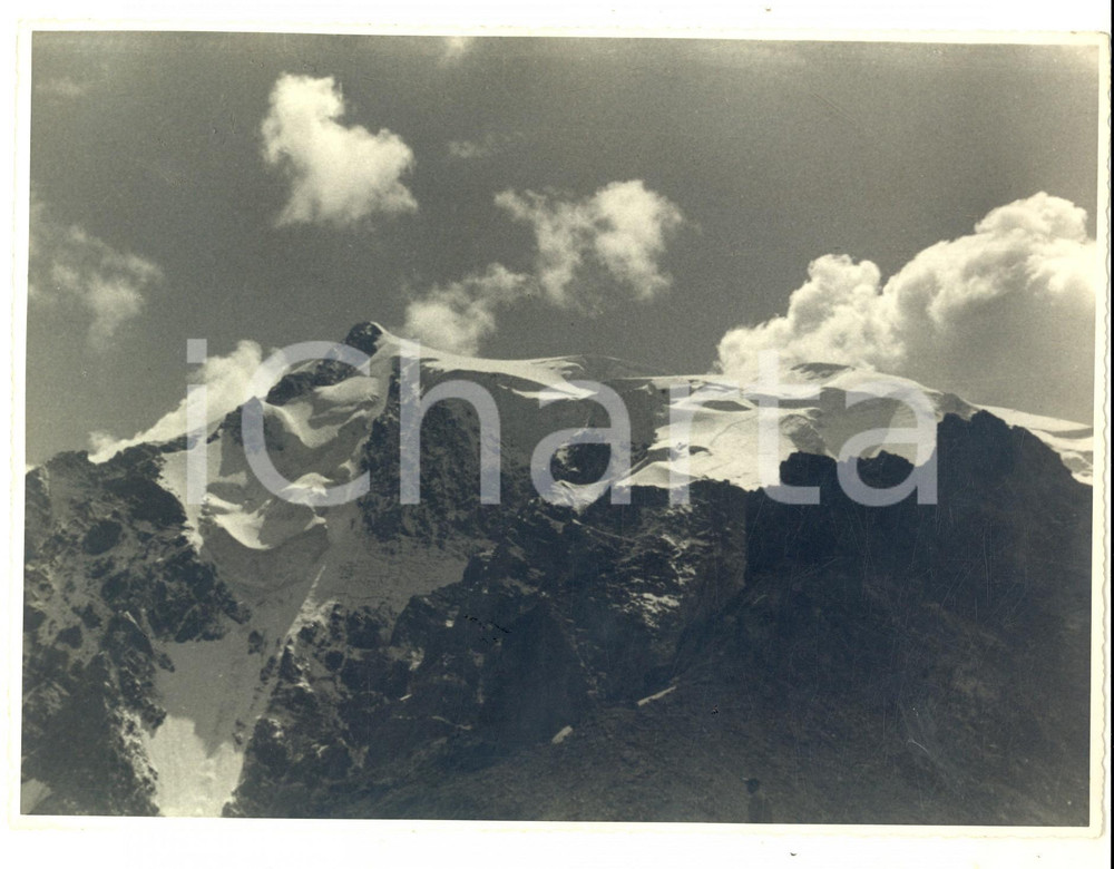 Fotografia d epoca originale 1950 ca ALPI Veduta delle vette al sole Fotografia ARTISTICA 24x18 cm 1