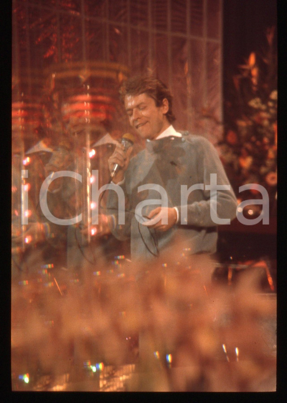 35mm vintage slide* 1981 SANREMO Robert PALMER Diapositiva con effetto ottico 2