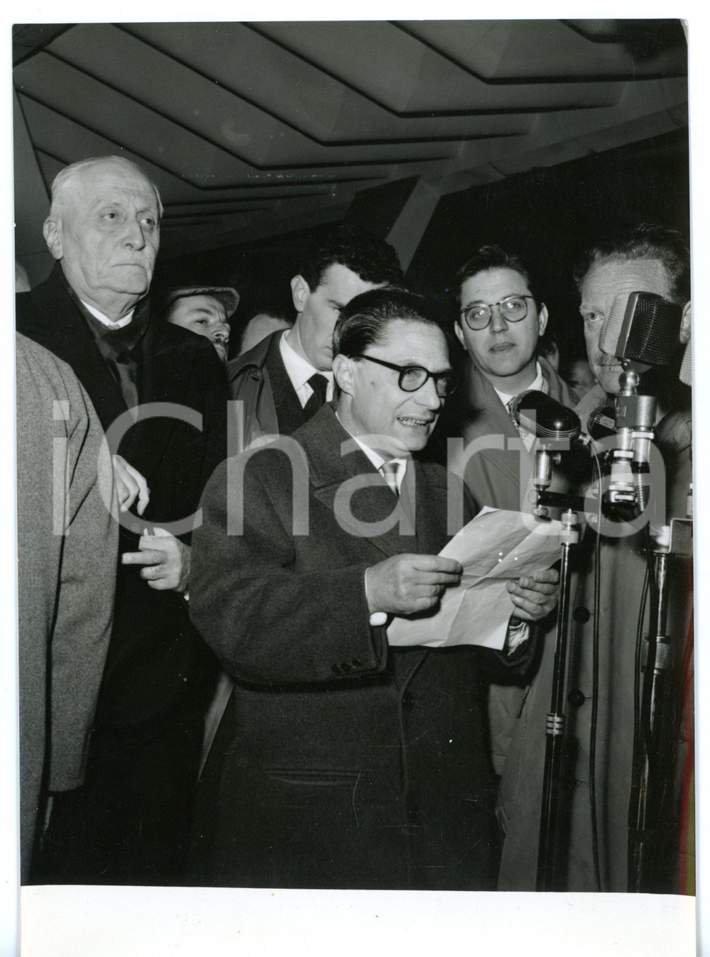 1957 MILANO Fiera campionaria - Discorso inaugurale di Guido CORTESE *Foto 13x18
