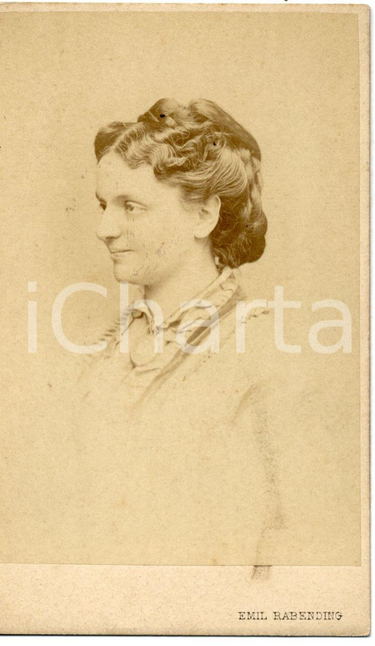 Fotografia d epoca originale 1860 WIEN Louise de MONTBEL JANKOWICZ  Photo RABENDING CDV 1