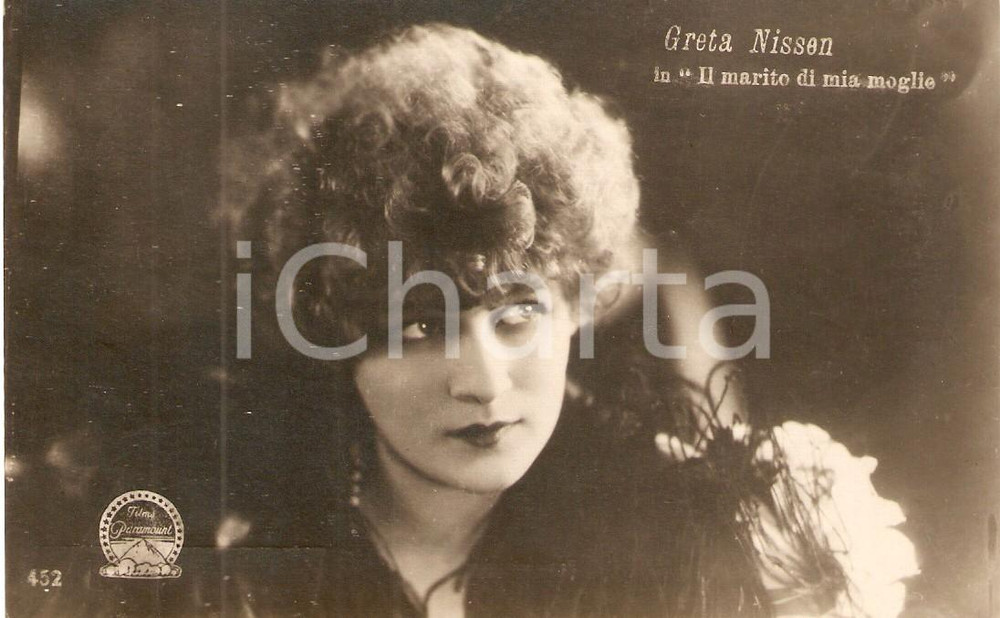 Cartolina originale da collezione 1931 MARITO DI MIA MOGLIE Greta NISSEN nel film di E.W. EMO *Cartolina FP NV 1