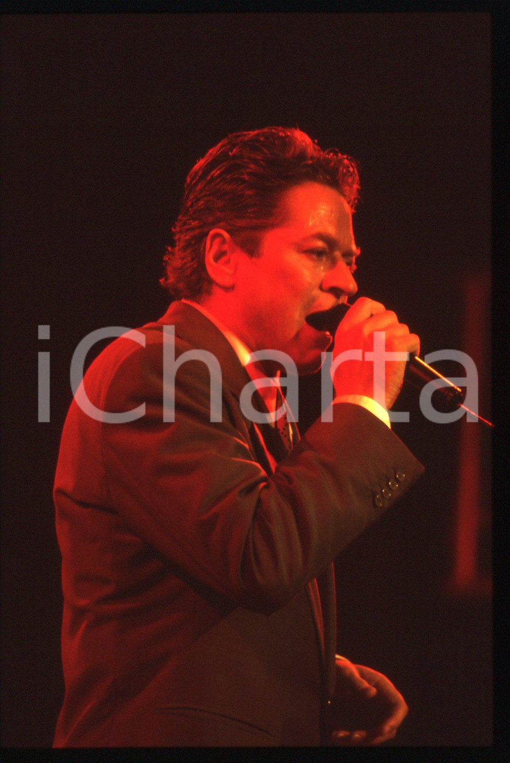 35mm vintage slide* 1990ca MUSICA Robert PALMER Ritratto del cantante (68)