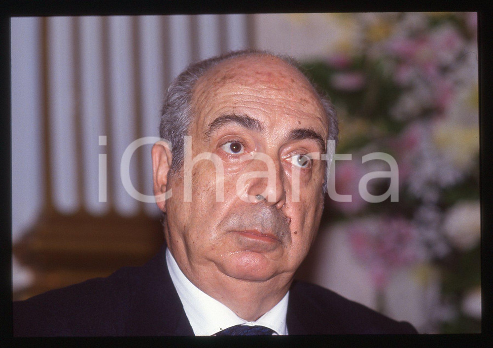 35mm vintage slide* 1990 ca ITALIA Domenico FORTINI Ritratto presidente ISVAP 1