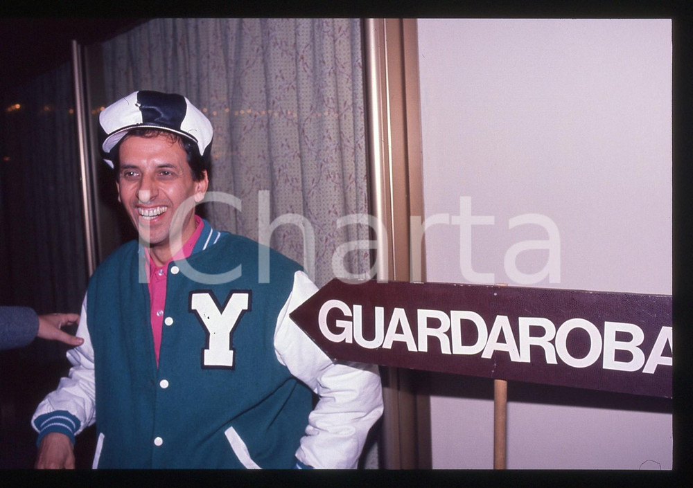35mm vintage slide* 1990 SANREMO - SCIAMPI Mimmo SANTONASTASO Ritratto (4)