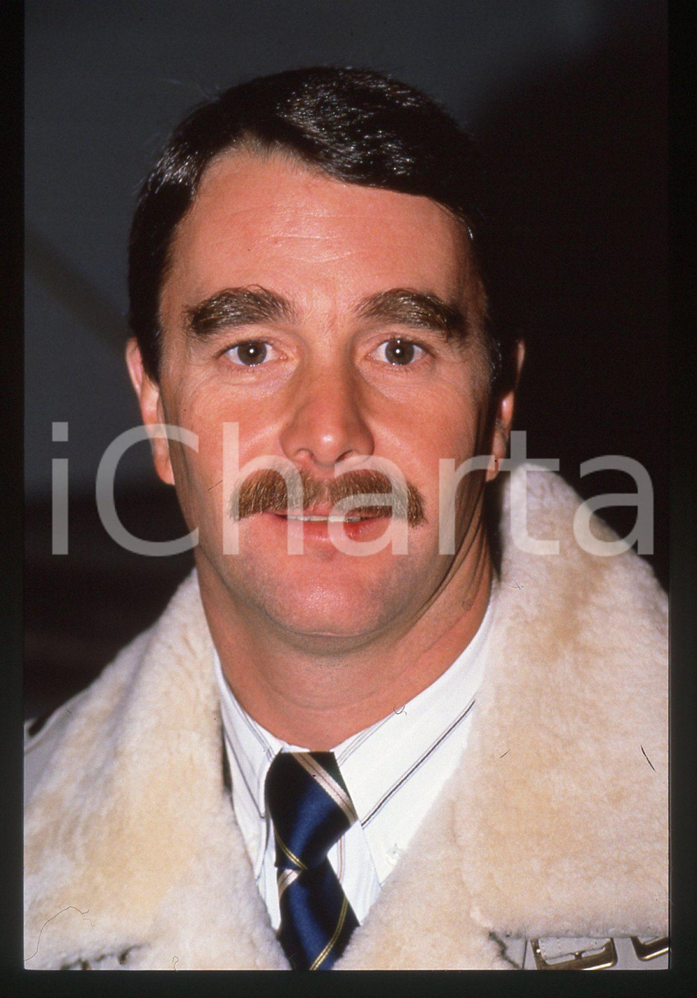 35mm vintage slide* 1990 ca COSTUME Nigel MANSELL Ritratto del pilota (4)