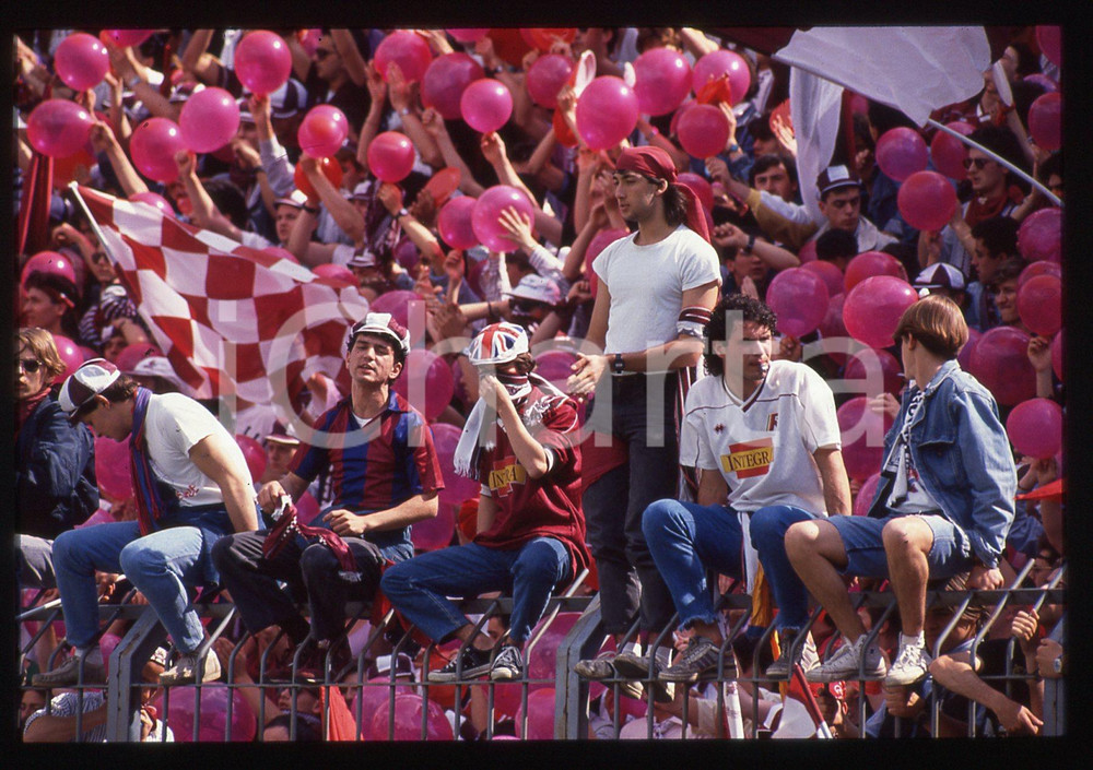 35mm vintage slide* 1990 ca REGGIO EMILIA Stadio MIRABELLO - Ultras REGGIANA 11