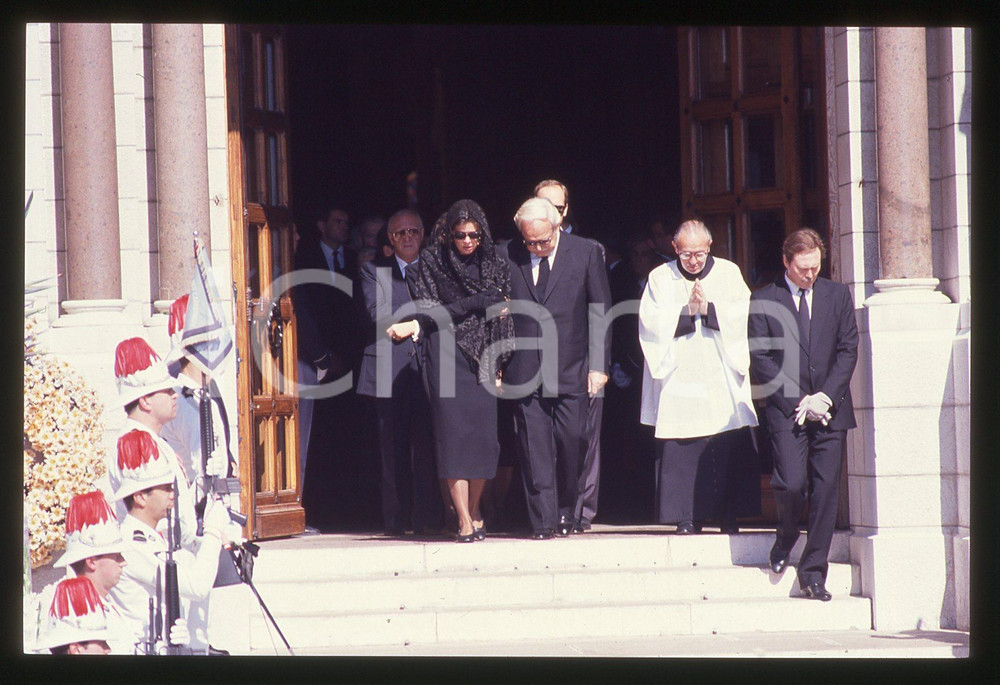 35mm vintage slide* 1990 PRINCIPATO DI MONACO Ranieri e Carolina DI MONACO (1)
