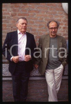 35mm vintage slide* 1991 VENICE Eddie CONSTANTINE and Jean-Luc GODARD (16)
