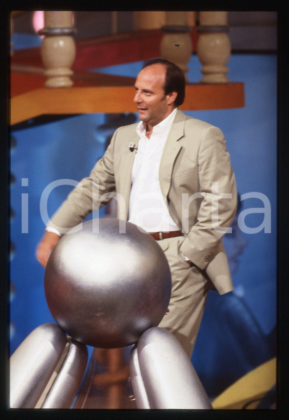 35mm vintage slide* 1995 CANALE 5 Gerry SCOTTI conduce programma IL QUIZZONE (2)