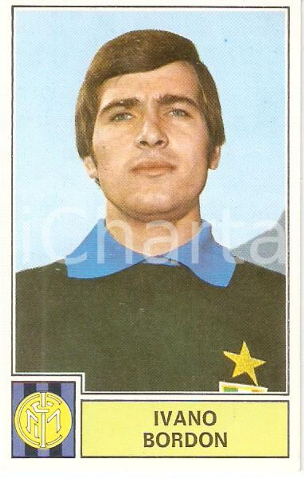 Oggetto da collezione cartaceo PANINI - CALCIATORI 1971 - 1972 Figurina Ivano BORDON Serie A INTER 1