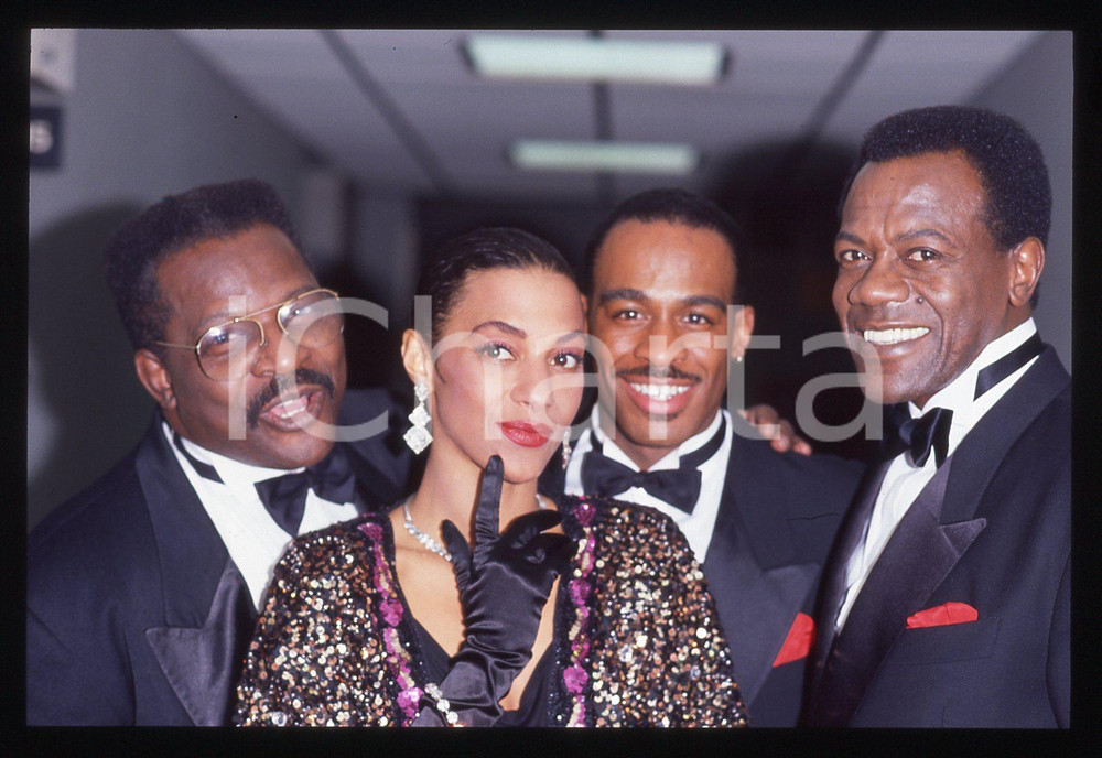 35mm vintage slide* 1991 TELEMIKE - THE PLATTERS backstage (13)
