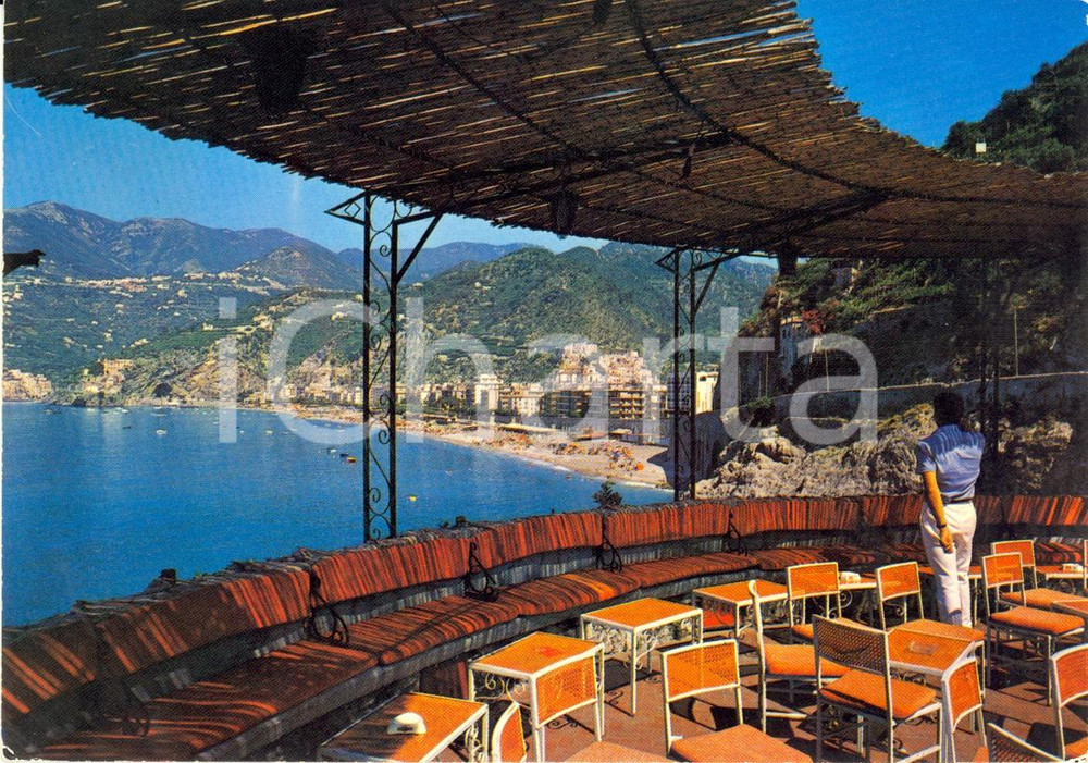 Cartolina originale da collezione 1972 MAIORI (SA) Scorcio panoramico da Torre NORMANNA *Cartolina ANIMATA VINTAGE 1