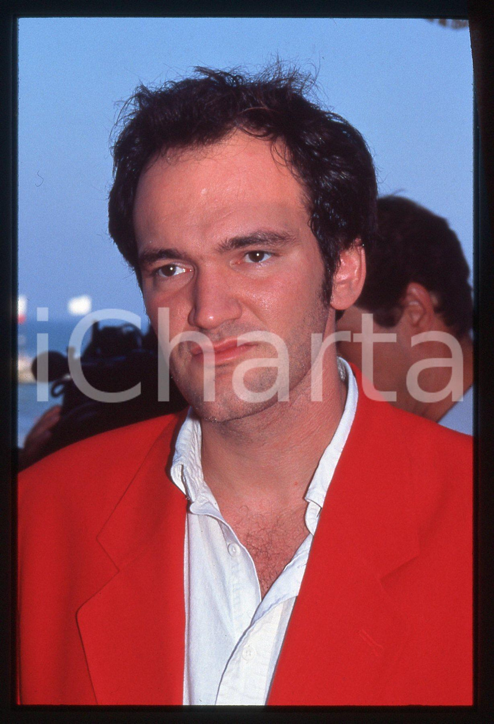 35mm vintage slide* 1994 CANNES - Quentin TARANTINO al Festival del CINEMA (7)