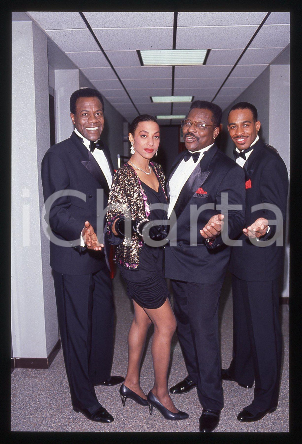 35mm vintage slide* 1991 TELEMIKE - THE PLATTERS backstage (23)