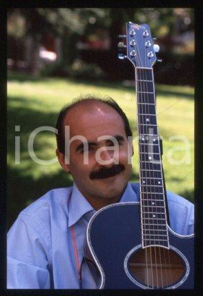 35mm vintage slide* 1990 ca TV Italian cabaret artist musician Stefano NOSEI 14