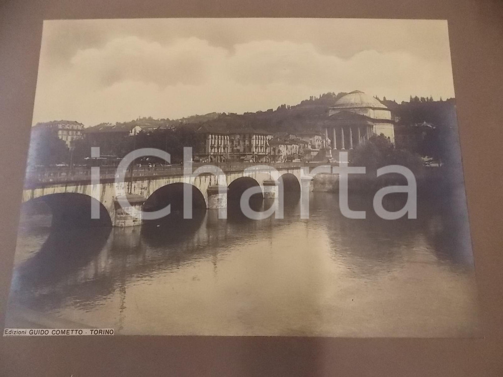Fotografia d epoca originale 1940 ca TORINO Chiesa della GRAN MADRE DI DIO vista dal PO Foto ed. COMETTO 1