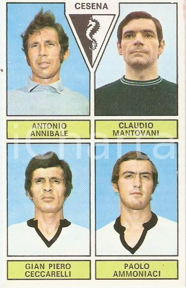Oggetto da collezione cartaceo PANINI  CALCIATORI 1971  1972 Figurina CESENA Annibale Mantovani Ceccarelli 1