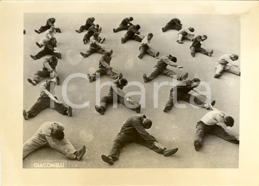Fotografia d'epoca originale 1941 SCI Allenamenti per nuova stagione sciistica FOTO 1