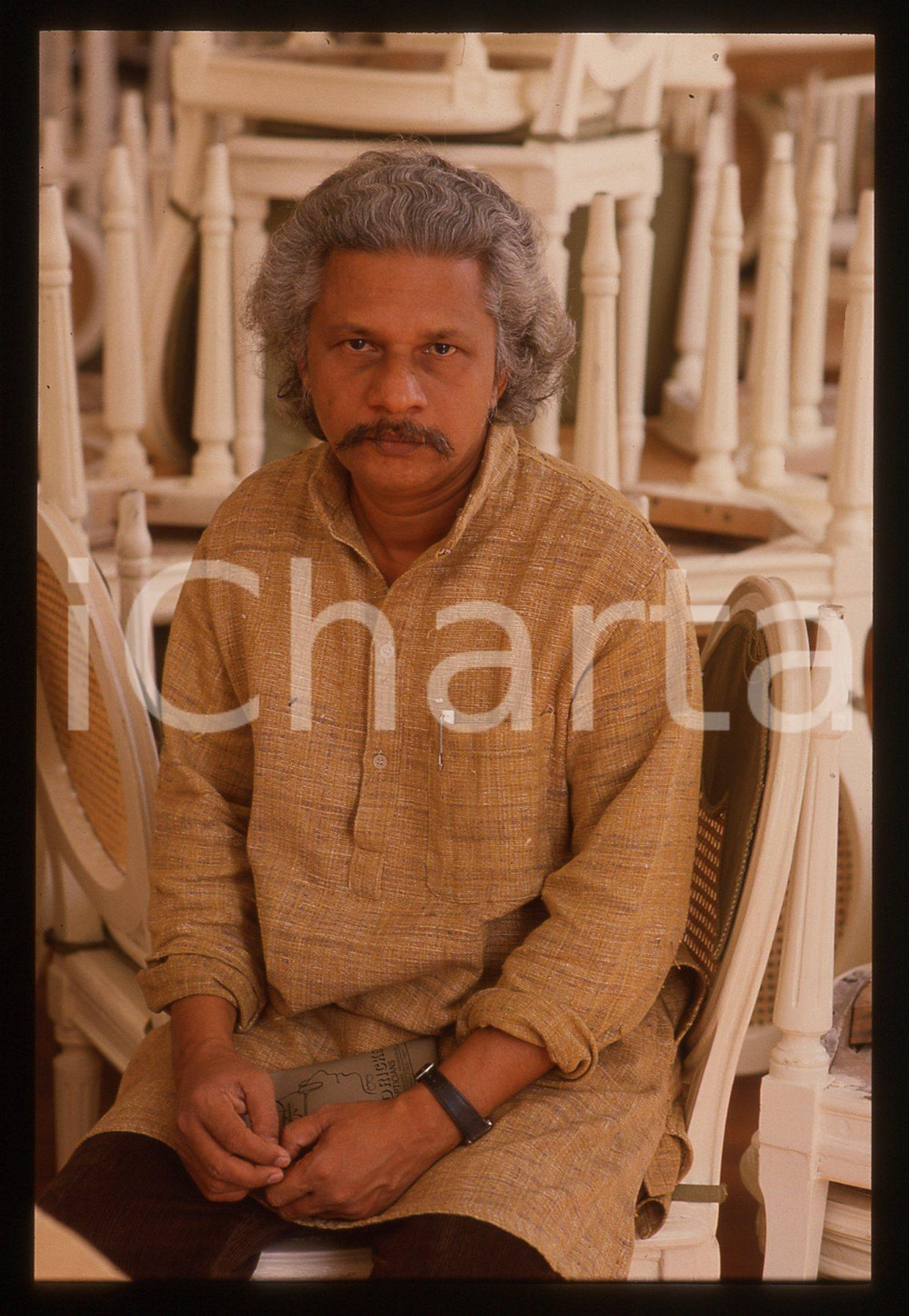 35mm vintage slide* 1990 VENEZIA Adoor GOPALAKRISHNAN - Ritratto del regista (6)