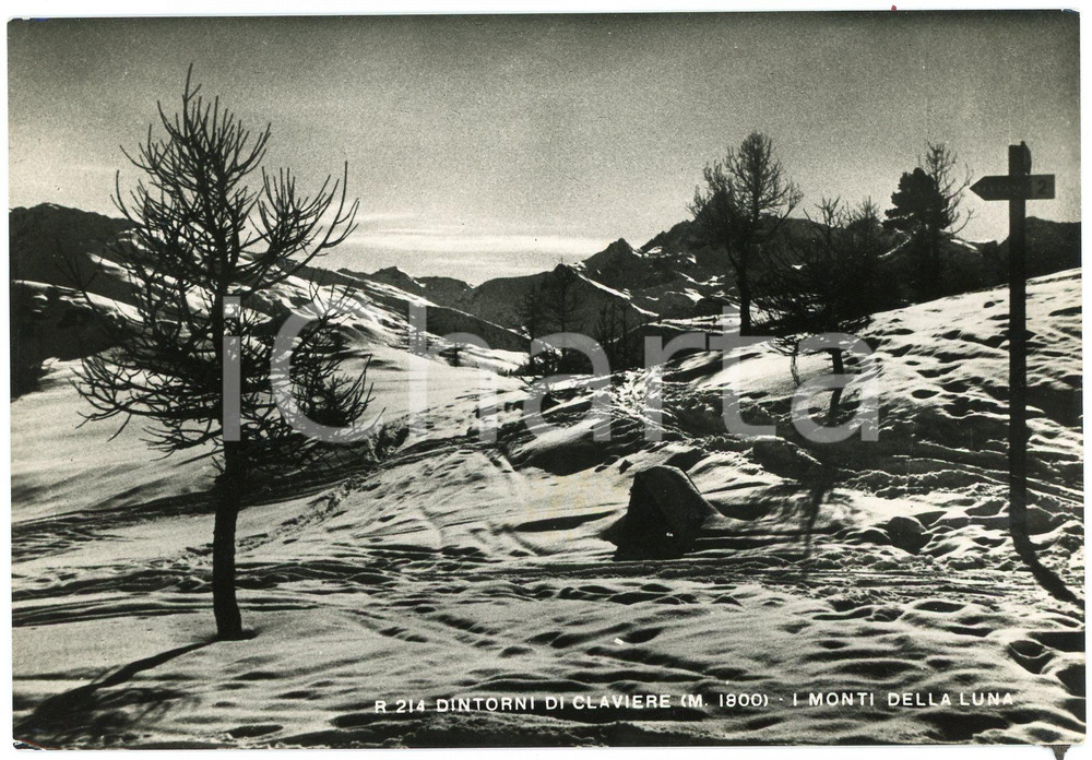 Cartolina originale da collezione 1960 ca CLAVIERE TO Monti della Luna  Cartolina FG VG 1