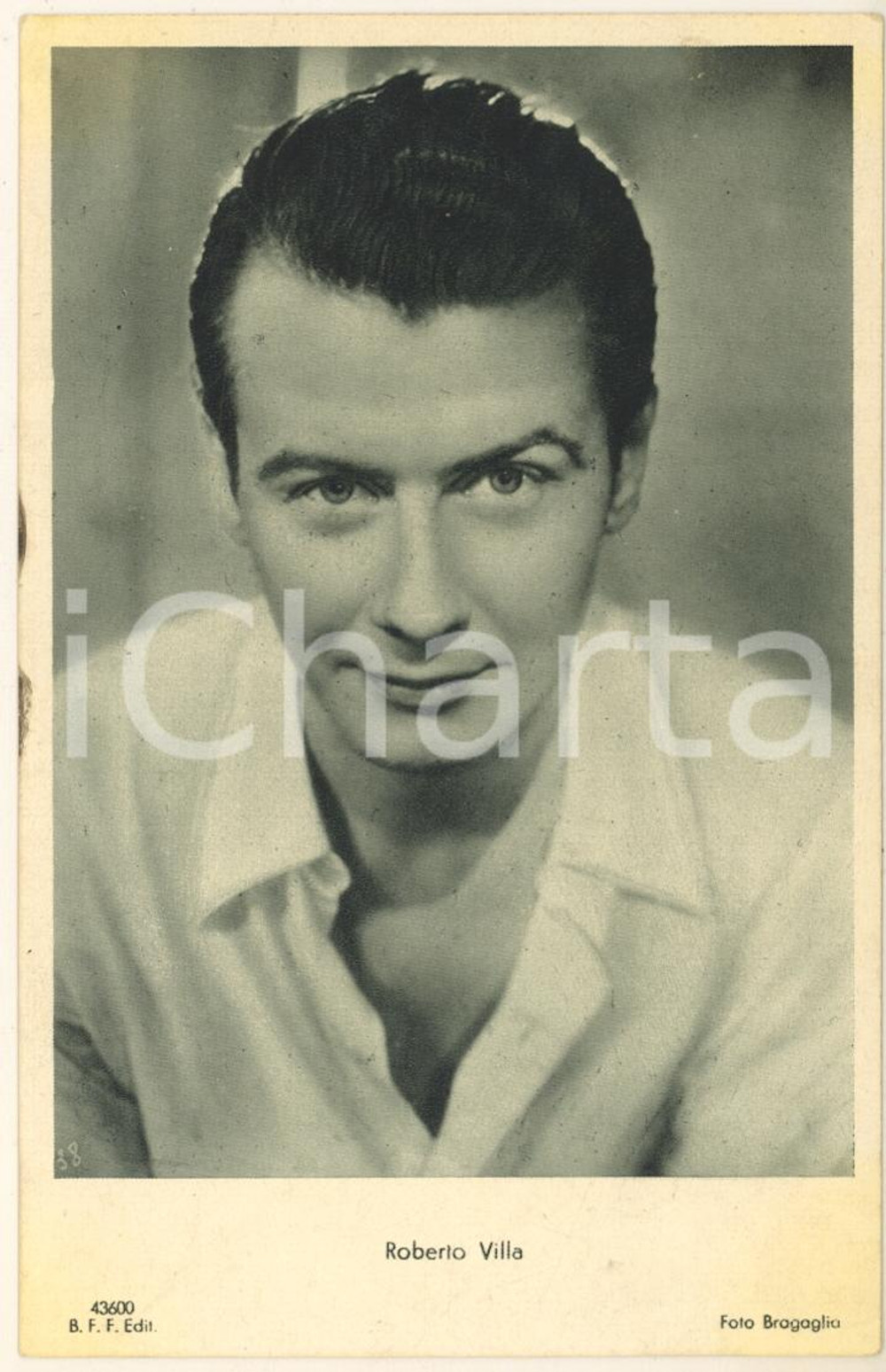 Cartolina originale da collezione 1940 circa ROBERTO VILLA - Cartolina postale FP NV 1