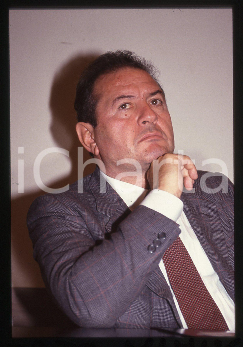 35mm vintage slide* 1985 ca POLITICA - Adalberto MINUCCI ritratto PCI (9)