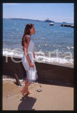 35mm vintage slide* 1995 ca CANNES Vanessa DEMOUY Actress and model (20)