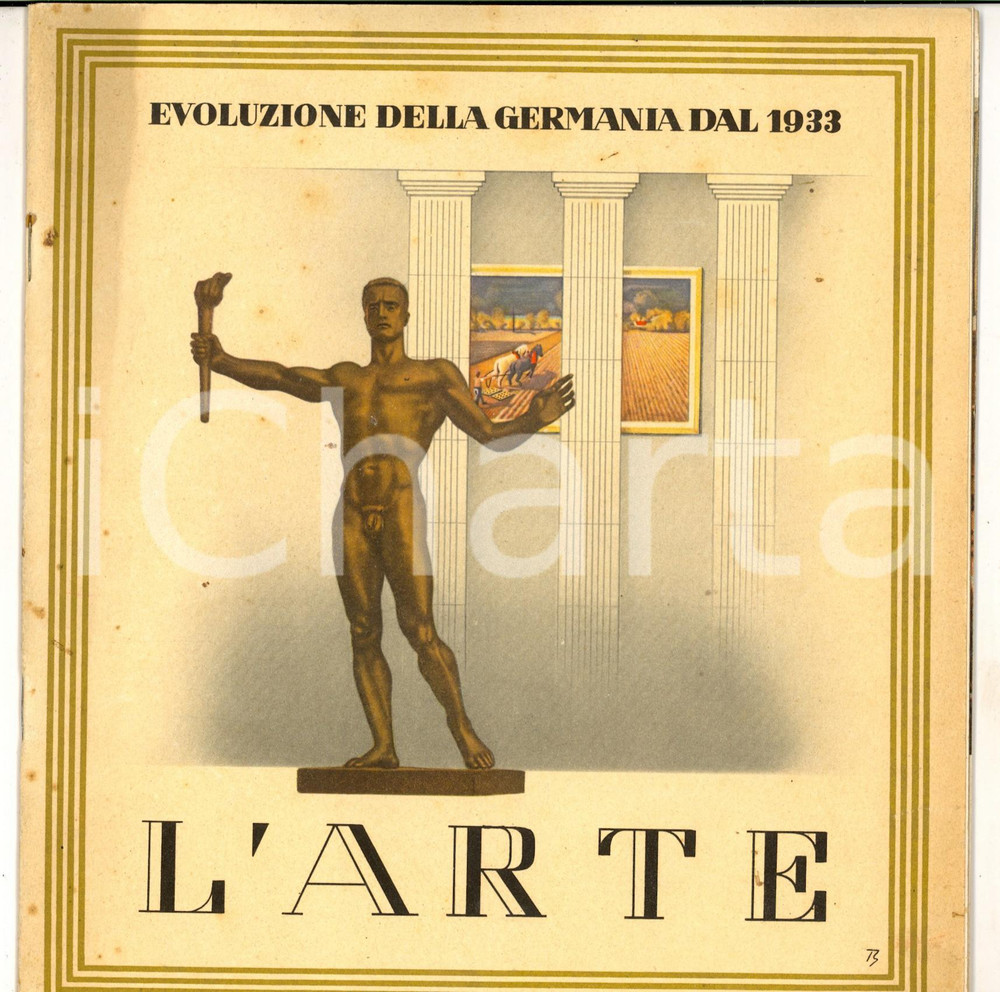 Materiale pubblicitario d’epoca 1940 Evoluzione della Germania dal 1933  L ARTE ILLUSTRATO PROPAGANDA 24 pp. 1