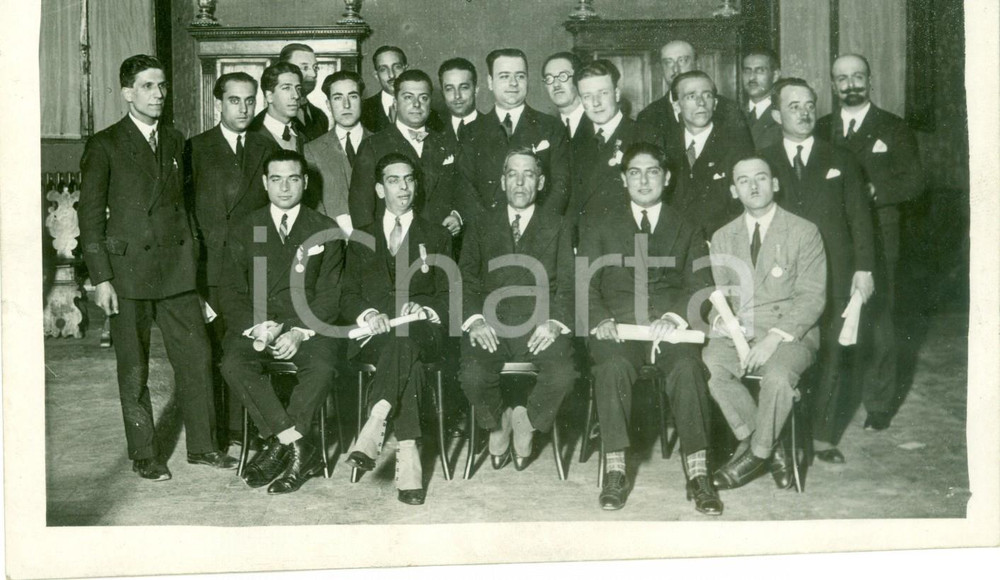 Fotografia d epoca originale 1930 ca ROMA I dirigenti dell Opera Cardinal FERRARI Fotografia 1