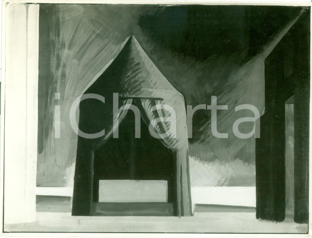 Fotografia d epoca originale 1936 MILANO TRIENNALE Guido MARUSSIG Scenografia per Romanza di Guido BIANCHINI 1