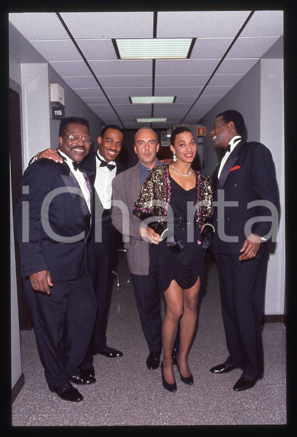 35mm vintage slide* 1991 TELEMIKE - THE PLATTERS backstage (18)