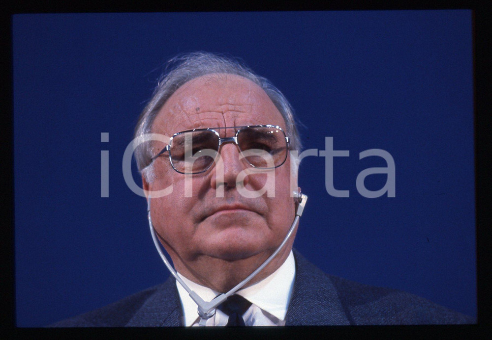 35mm vintage slide* 1993 MILANO Helmut KOHL durante un evento DC POLITICA (13)