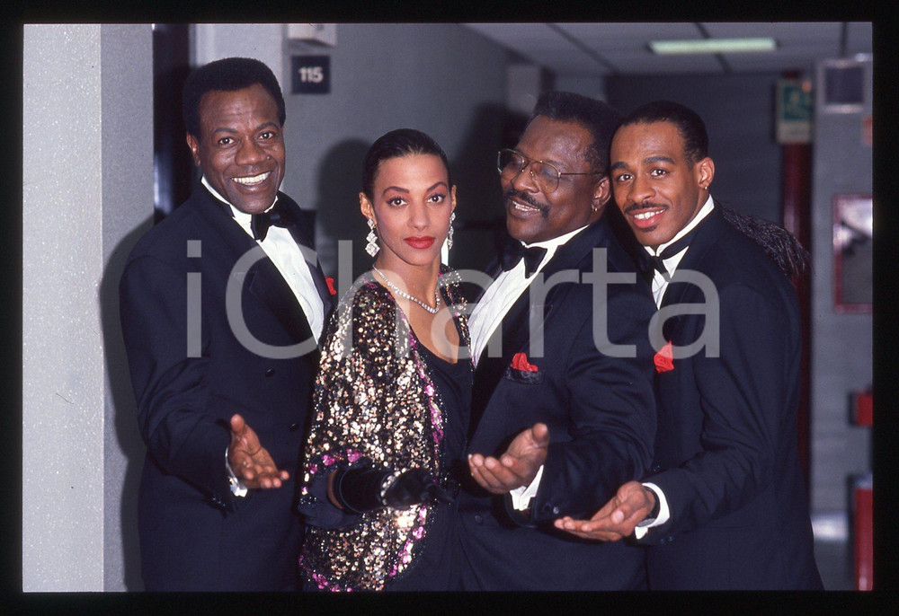 35mm vintage slide* 1991 TELEMIKE - THE PLATTERS backstage (19)