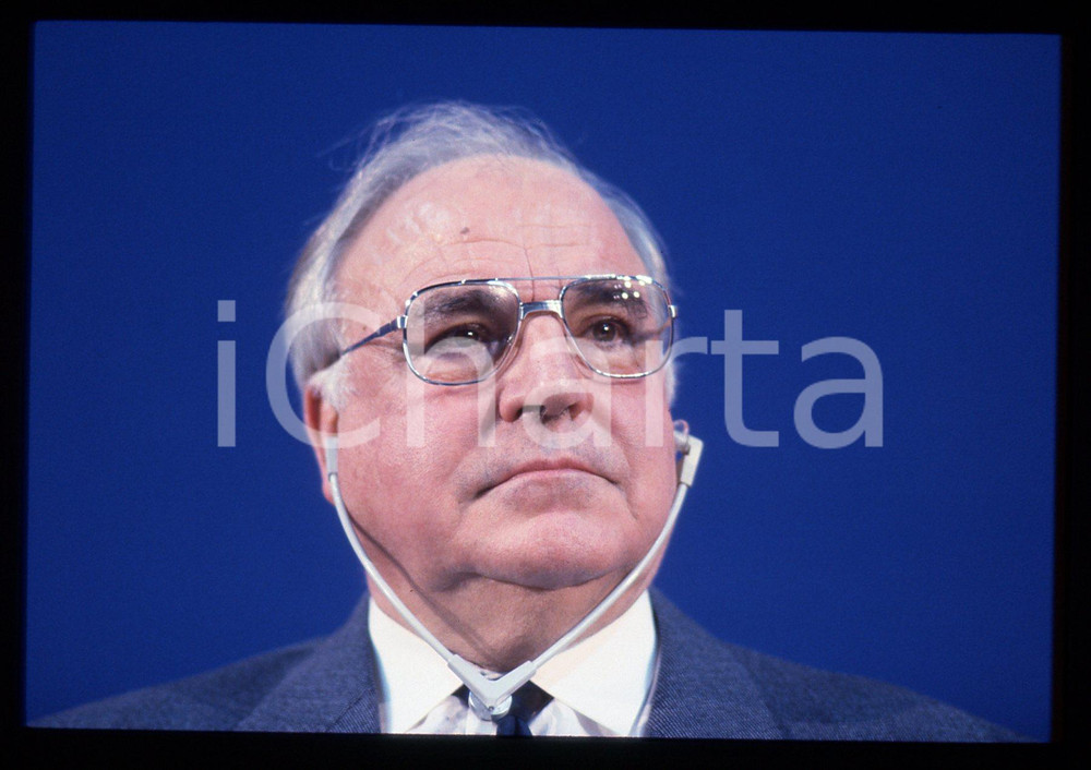 35mm vintage slide* 1993 MILANO Helmut KOHL durante un evento DC POLITICA (36)