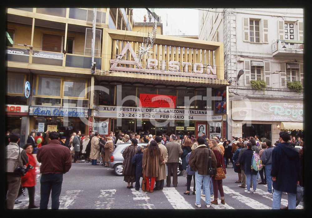35mm vintage slide* 1994 FESTIVAL SANREMO - Teatro ARISTON