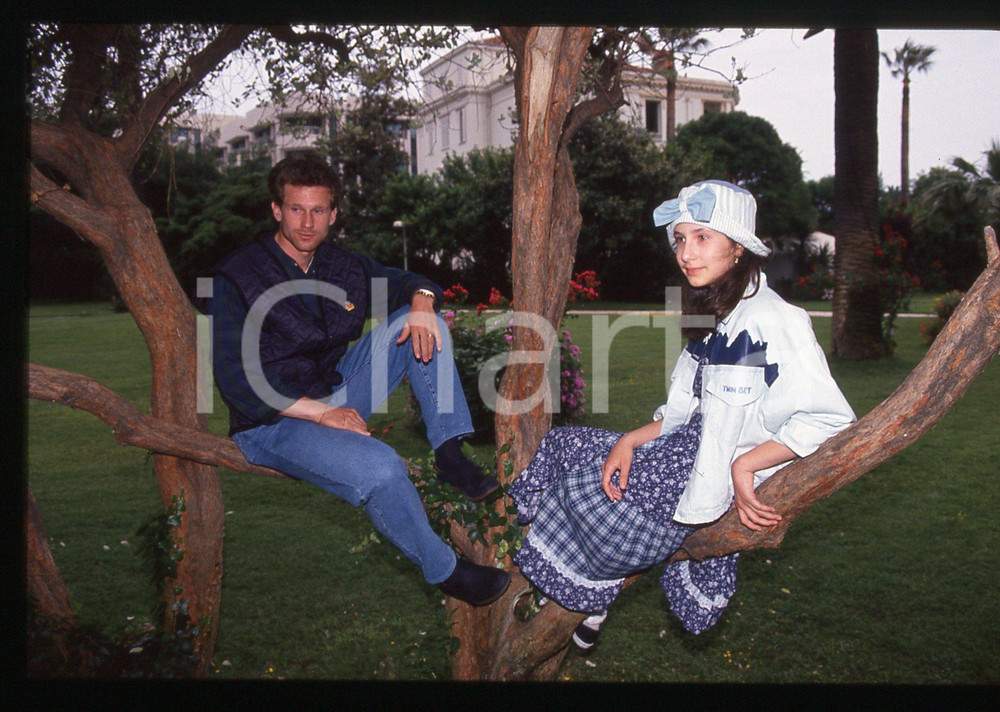 35mm vintage slide* 1994 FESTIVAL CANNES - Alessandra MILAN e Marco PAULETTI 11