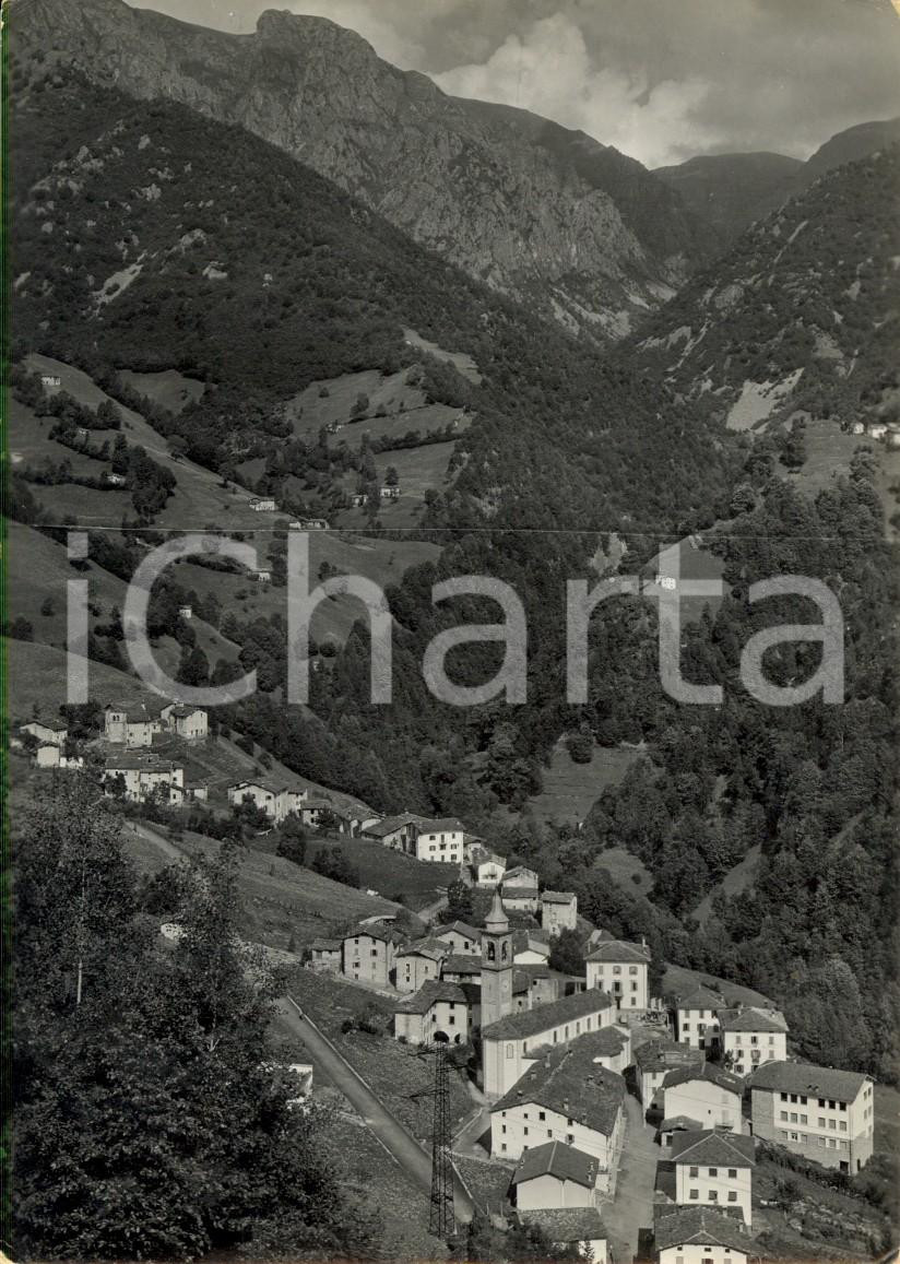 Cartolina originale da collezione 1963 VALTORTA (BG) Veduta paese e Alta Val BREMBANA *Cartolina postale FG VG 1