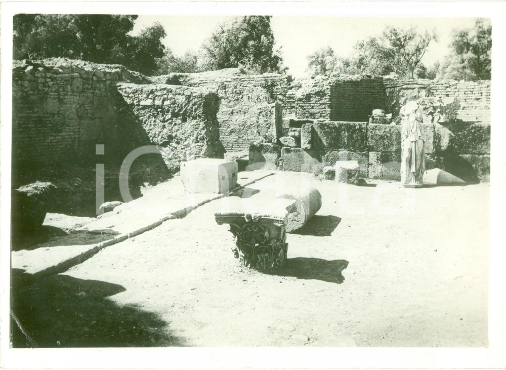 Fotografia d epoca originale 1933 AQUILEIA UD ? Particolare degli scavi archeologici Fotografia 1