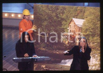 35mm vintage slide* 1999 ca ITALY Pop rock band SOERBA on the stage (10)