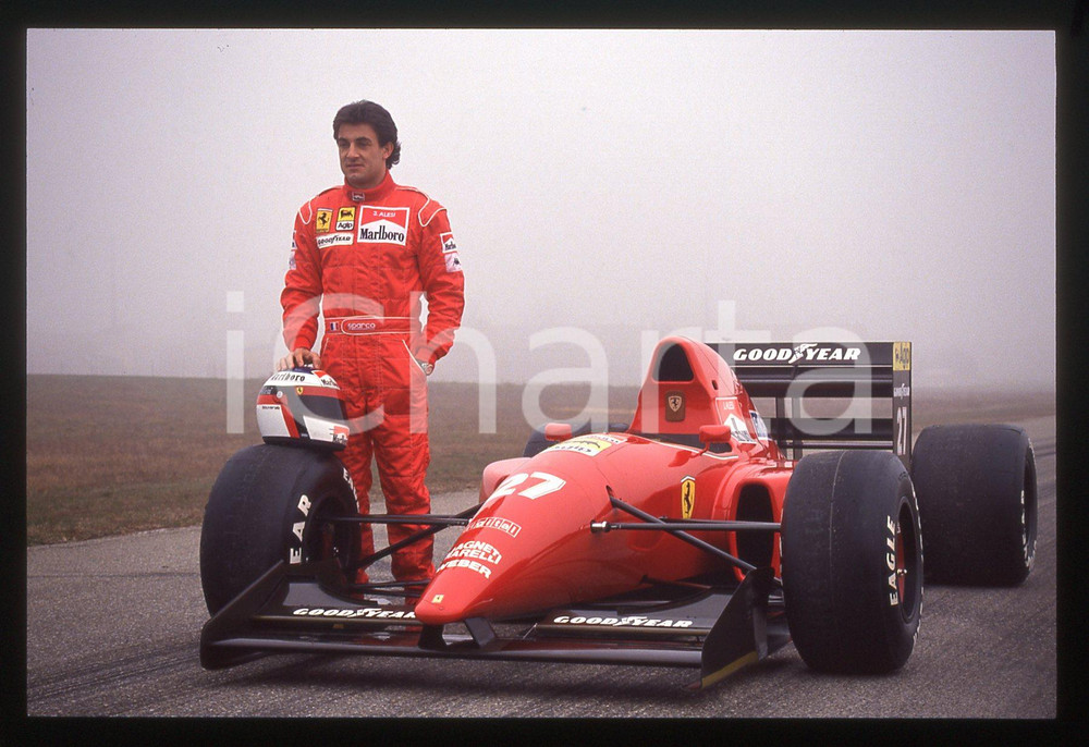35mm vintage slide* 1992 FIORANO Jean ALESI con FERRARI F92A (23)