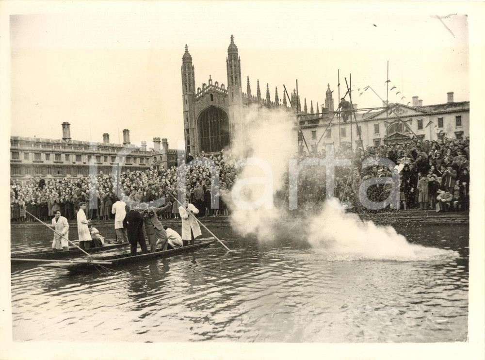 1956 CAMBRIDGE Students collect funds for Poppy Day - Explosive charge misfired