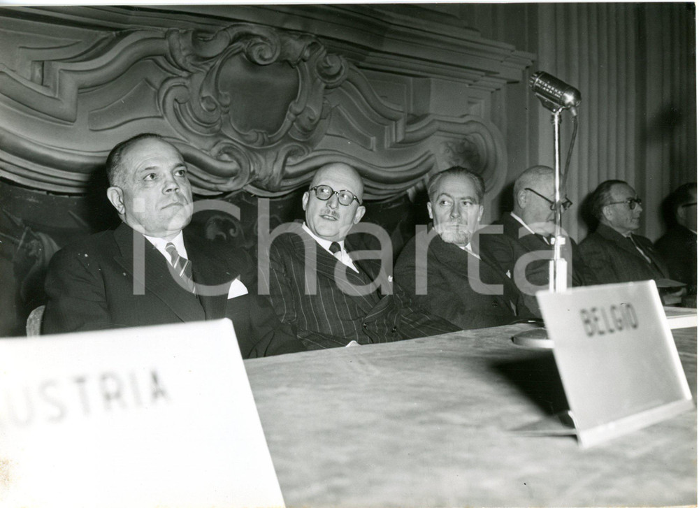 1957 TORINO Inaugurazione CECC - Raymond BERRURIER Amedeo PEYRON e Guido BISORI